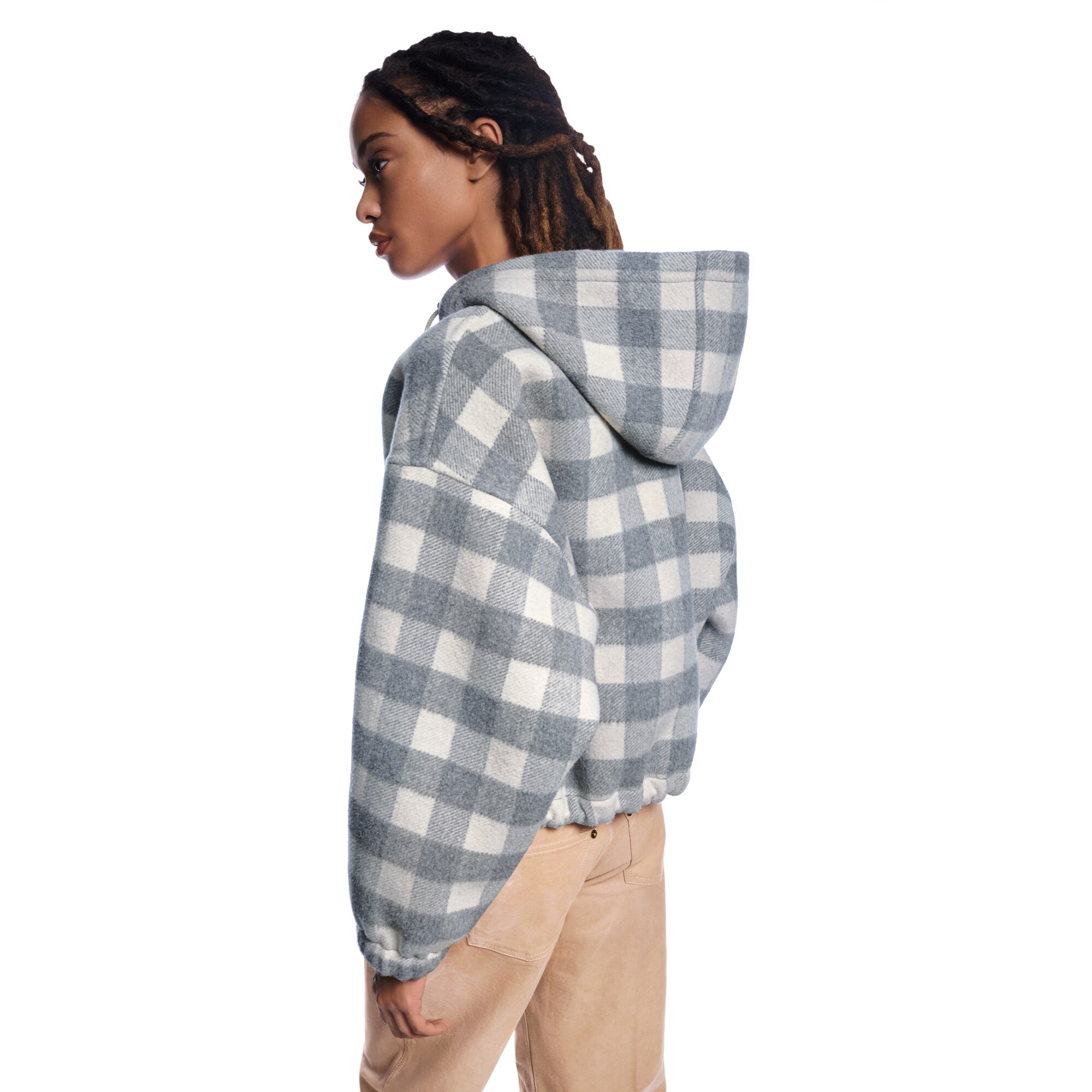Double Face Check Zip-Up Jacket - Ready-to-Wear | LOUIS VUITTON